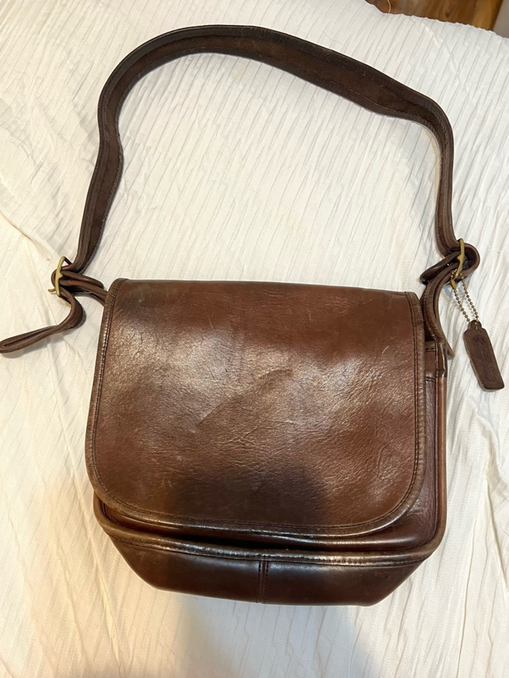 VTG COACH 9951 Patricia’s Legacy Crossbody Brown Mahogany Leather  Saddle Bag